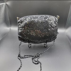 Black Mesh Party Clutch, Handbag